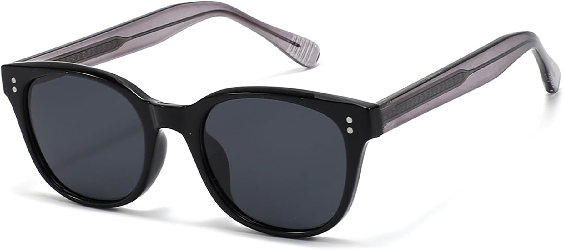 ONLYZILLA Polarized Oval Sunglasses for Men Women Black Tortoiseshell Frame Retro Driving Glasses UV Protection