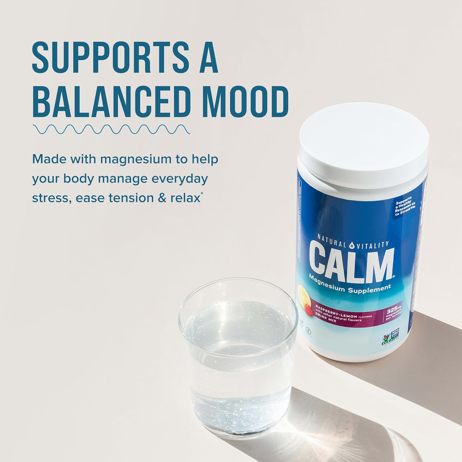 Natural Vitality Calm, #1 Selling Magnesium Supplement, Anti-Stress Drink Mix Powder, Raspberry Lemon - 16 Ounce image number 6