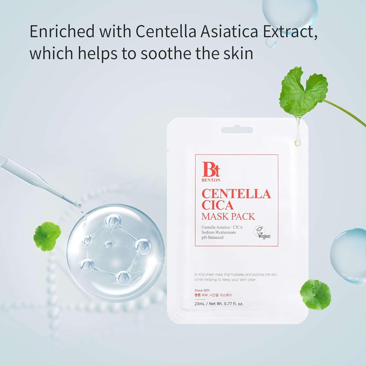 BENTON Centella Mask Pack 10EA image number 2
