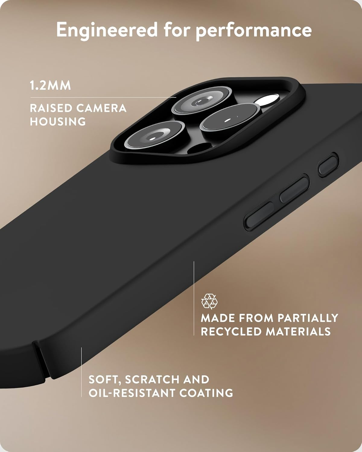 Mous for Iphone 16 Pro Case Slim Magsafe Compatible - Super Thin 2.0 - Magnetic Phone Cover - Black image number 2