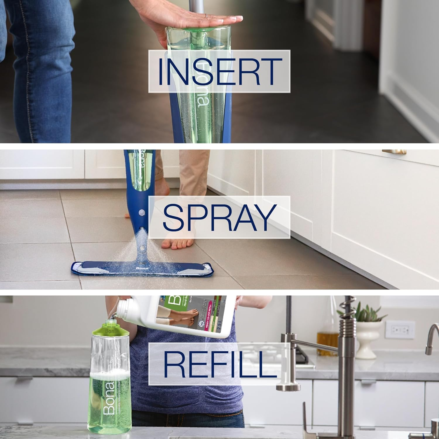 Bona Hard Surface Floor Cartridge Refill, 0.85 Litre image number 3