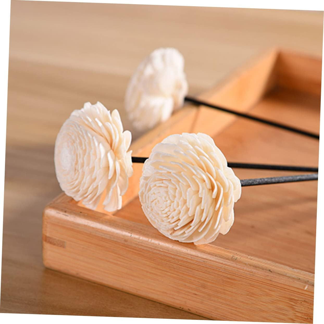 8Pcs Diffuser Flower Sticks Dried Flower Essential Oil Reed Diffusers Home Aromatherapy Decor image number 6
