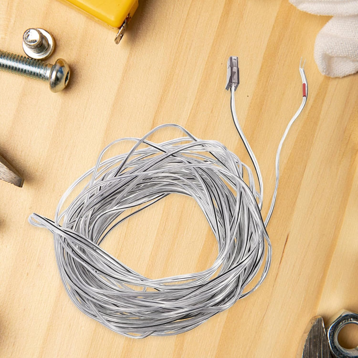 LIGIGWASH 10M Speaker Wire Cable for Home Theater and Car Audio, High Fidelity Audio Cable with Spade Connectors, Compatible Speaker Cord for Sound Systems image number 3