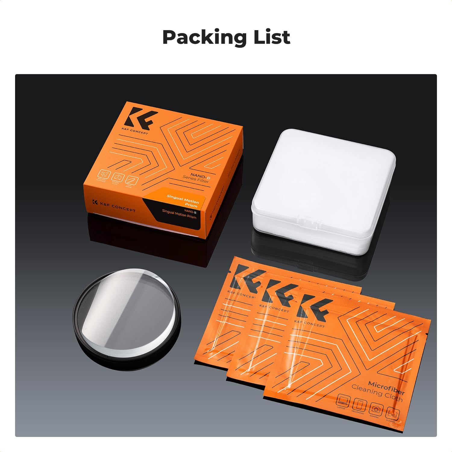 K&F Concept 77Mm Single Motion Blur Effect Filter for Camera Lens Creative Photography, K9 Optical Glass Multiple Refracting Subjects DSLR Accessories image number 5