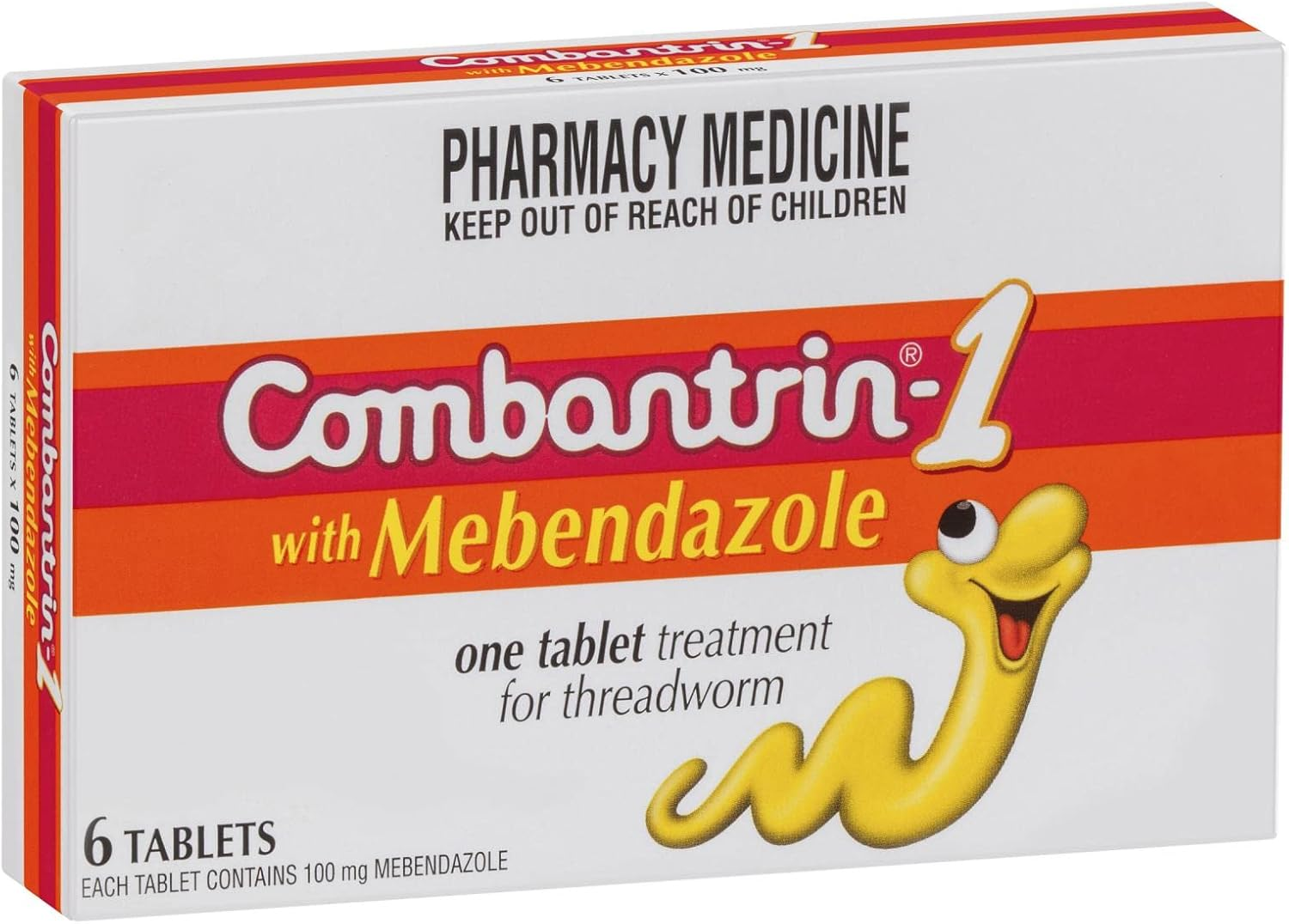 Combantrin 1 Tablets, 6 Count (Pack of 1) image number 3