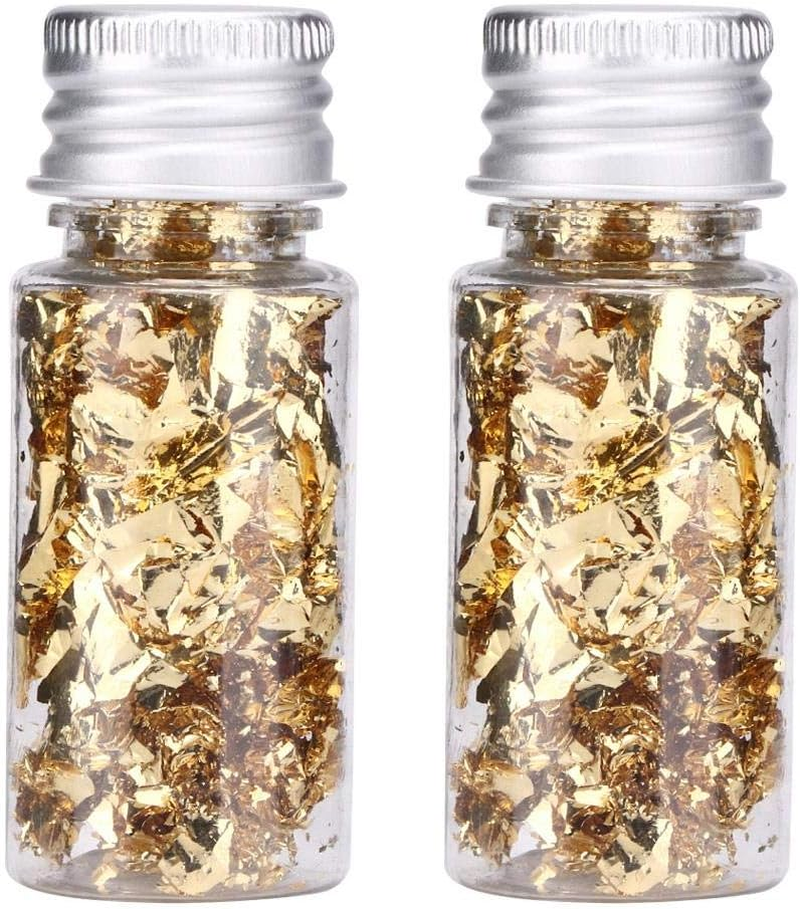 Stylish Food Decoration Non-Toxic Food Gold Foil, Gold Leaf Flakes, Bars for Families image number 4