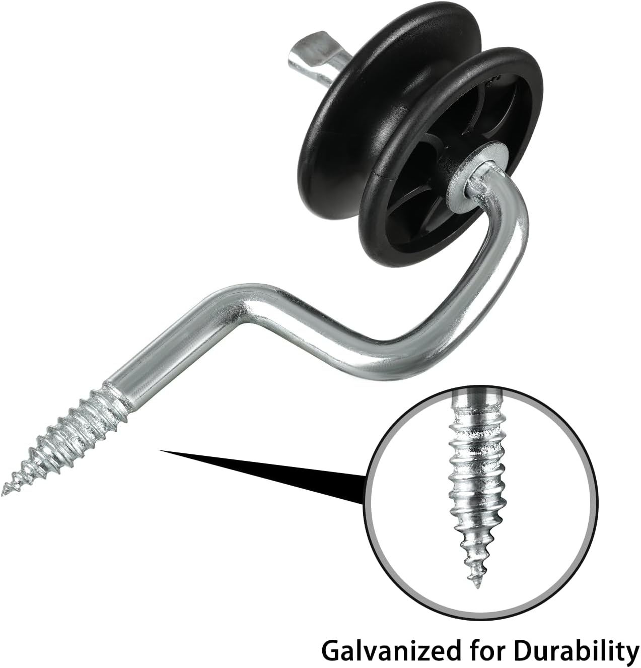 25 Pcs Electric Fence Insulators, Wood Post Corner Insulators, End Strain Screw in Bobbin Insulator for Tape, Rope, Wire image number 1