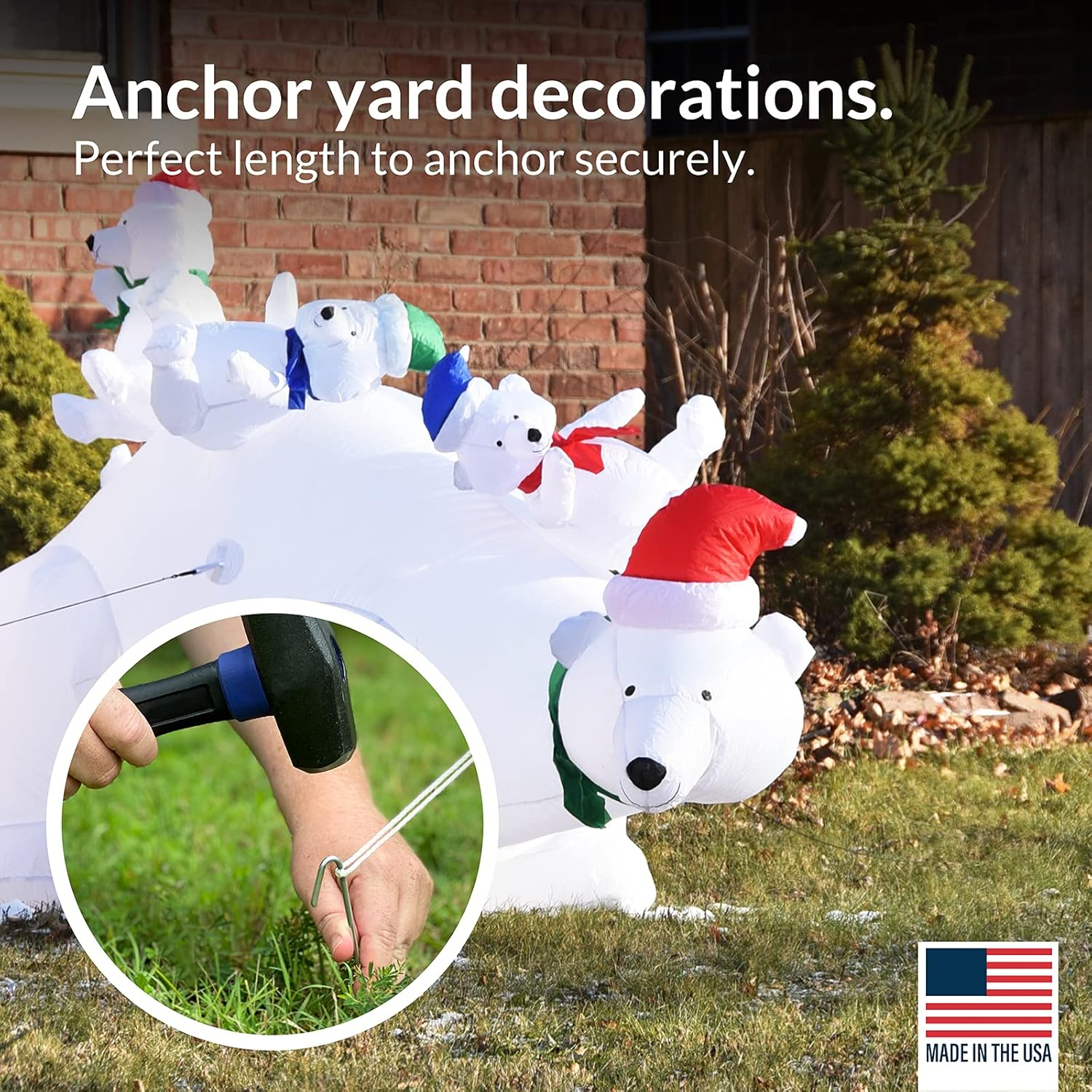 Pinnacle Mercantile - 23Cm Garden Tent Pegs image number 4