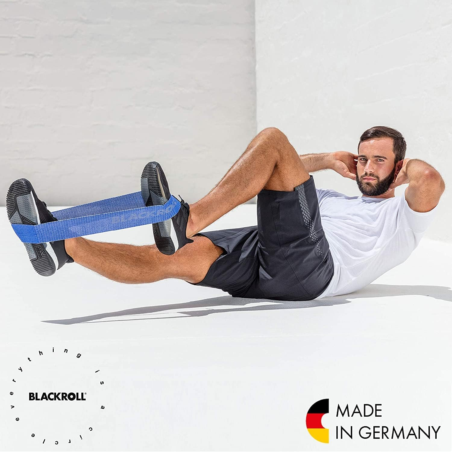 Black Roll Loop Band - Blue image number 2