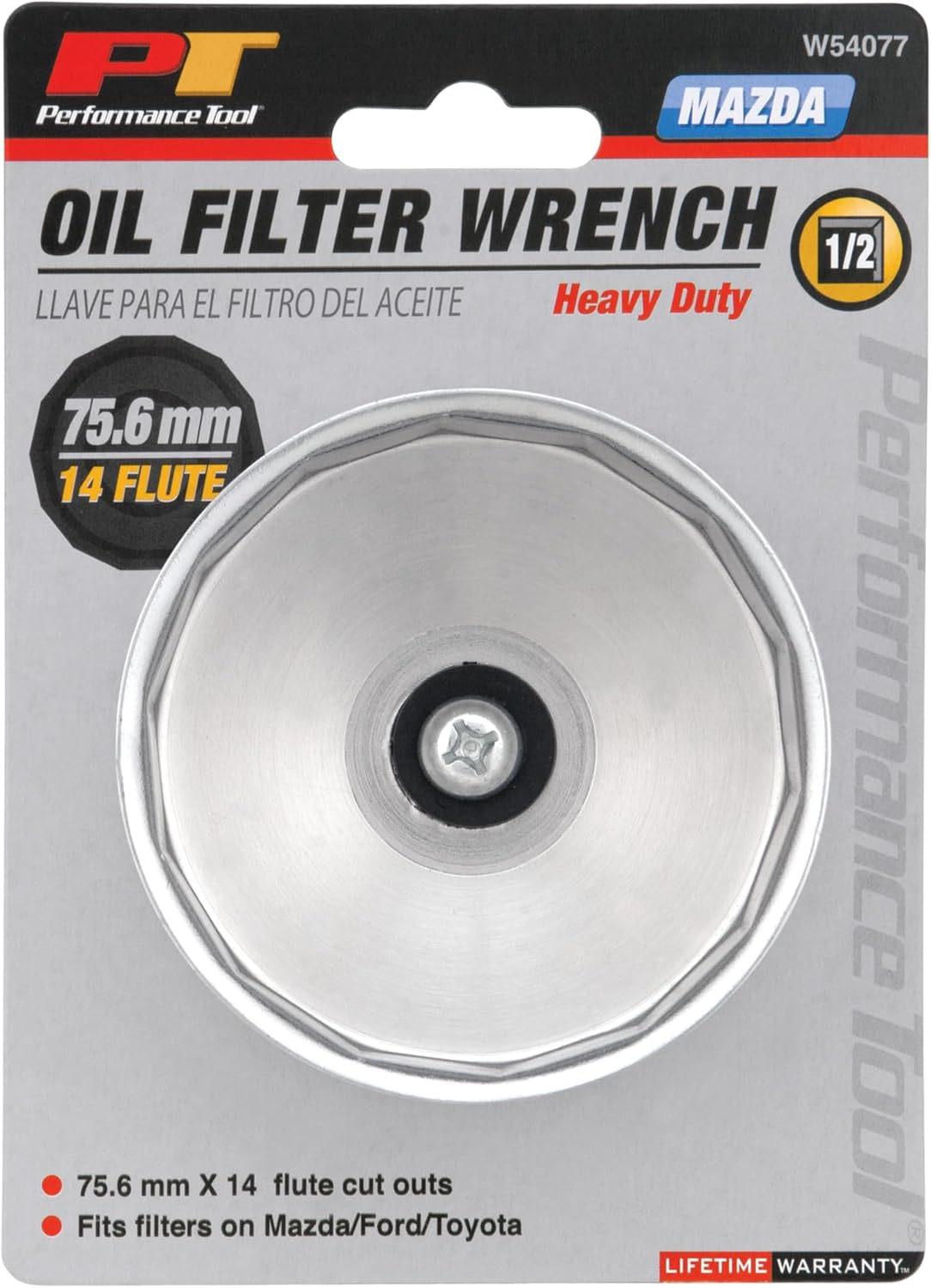 Performance Tool W54077 Mazda Cap Oil Filter Wrench (Mazda 3, Mazda 5, and Mazda 6 / Ford Fusion/Mercury Milan) image number 1