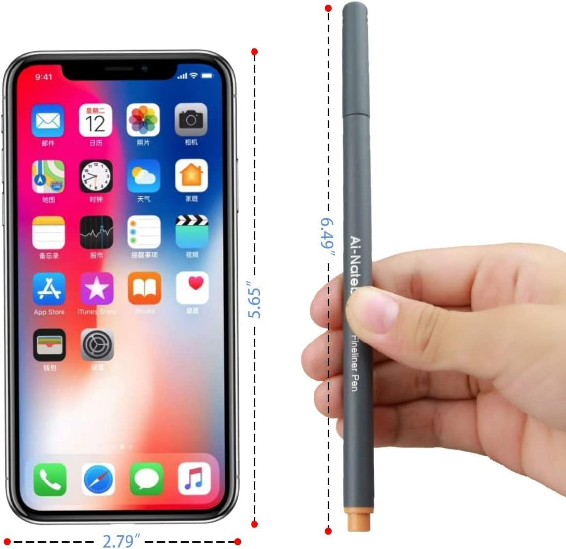 36 Colored Pens Fine Point Markers, Fine Tip Drawing Pens, Porous Fineliner Pens for Bullet Journal Planner Writing Note Taking Calendar Agenda Coloring Art School Office Supplies image number 3