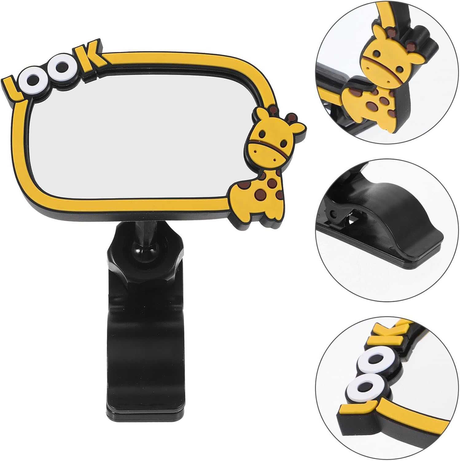 Car Mirror Rear Facing Car Interior Mirror Wide Angle Shatterproof Rearview for Safety and Easy Monitoring While Driving