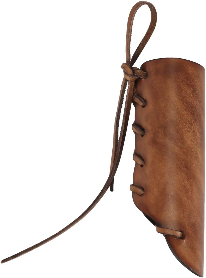 TOURBON Leather Axe Handle Protection Covers - Vintage Brown image number 1