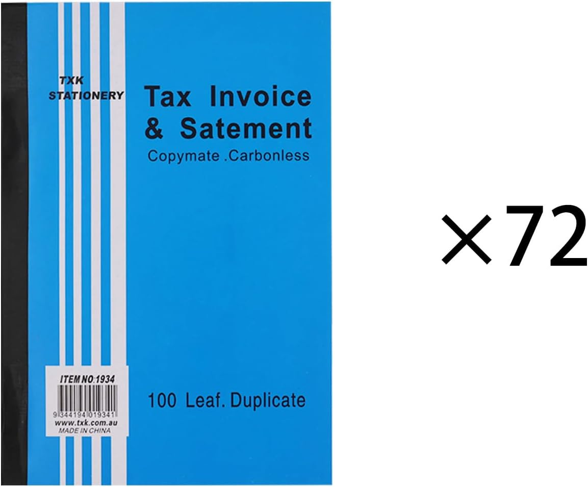 100 Leaf Tax Invoice Statement Book Copymate Carbonless Business A5 Size (72) image number 2