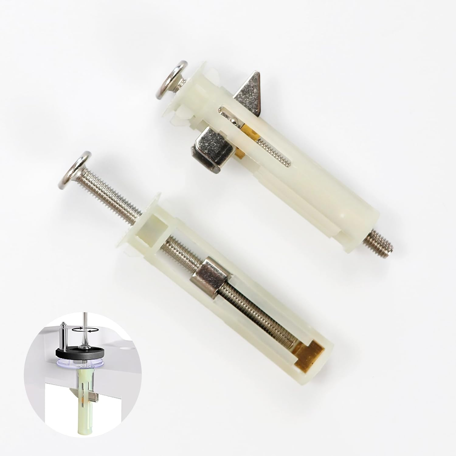 Heavy Duty Toilet Seat Fastener Bolt Kit, Quick Release Hinge Fasteners, Toilet Seat Screws Replacement Kit (SJ03) image number 5