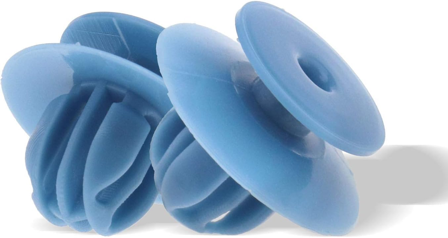 Emsea Car Wheel Arch Trim Moulding Clips MU000977 MU000588 Auto Door Panel Fastener Retainer Blue Plastic Pack of 20 image number 2