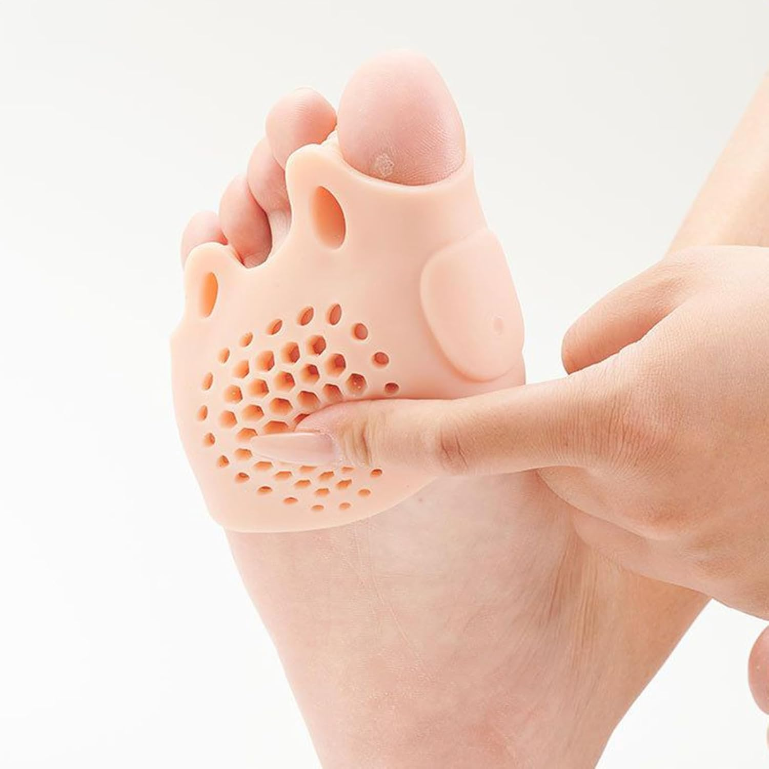 Orthopedic Toe Separators, Thickened Foot Spacers Shock-Absorbing Toe Separator, Breathable Silicone Stretcher Soles Straightener, Shape Corrector for Preventing Rubbing and Relieve image number 3