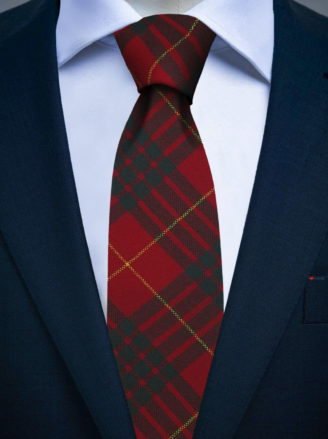 Mens All Wool Tie Woven and Made in Scotland in Cameron Modern Tartan image number 2