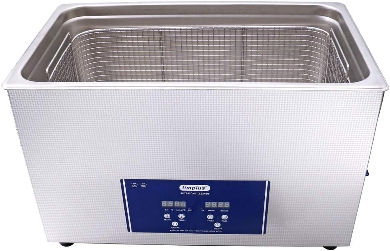 Limplus 30Liter Ultra Sonic Cleaner 600W Ultra Power 10Pcs Transducers with Free Basket image number 6
