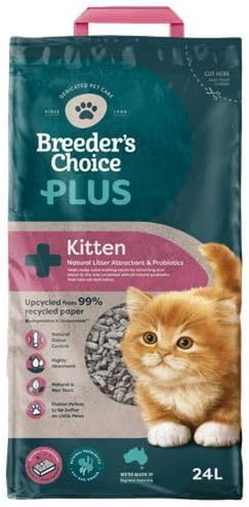 Breeders Choice plus Kitten Litter 24Ltr