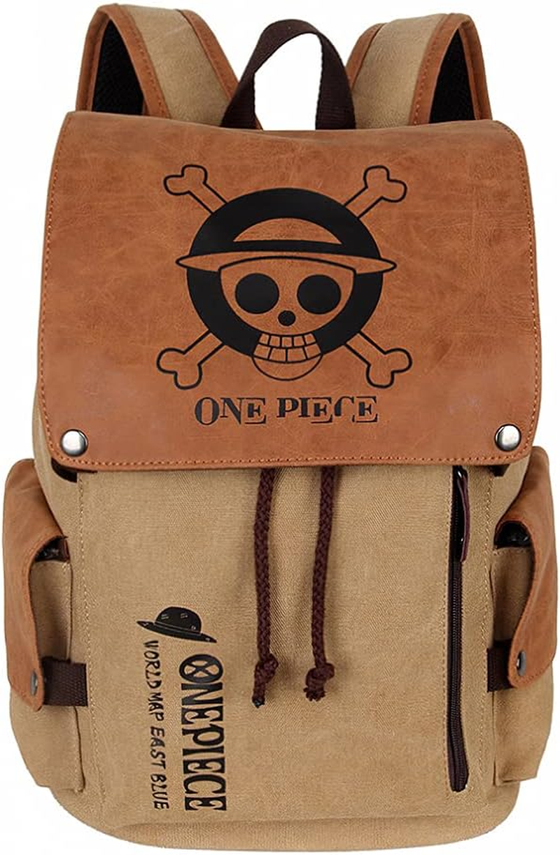 Mmooo ONE PIECE Luffy School Bag Laptop Bag Backpack, Luffy2, 12.2X5.1X16.9