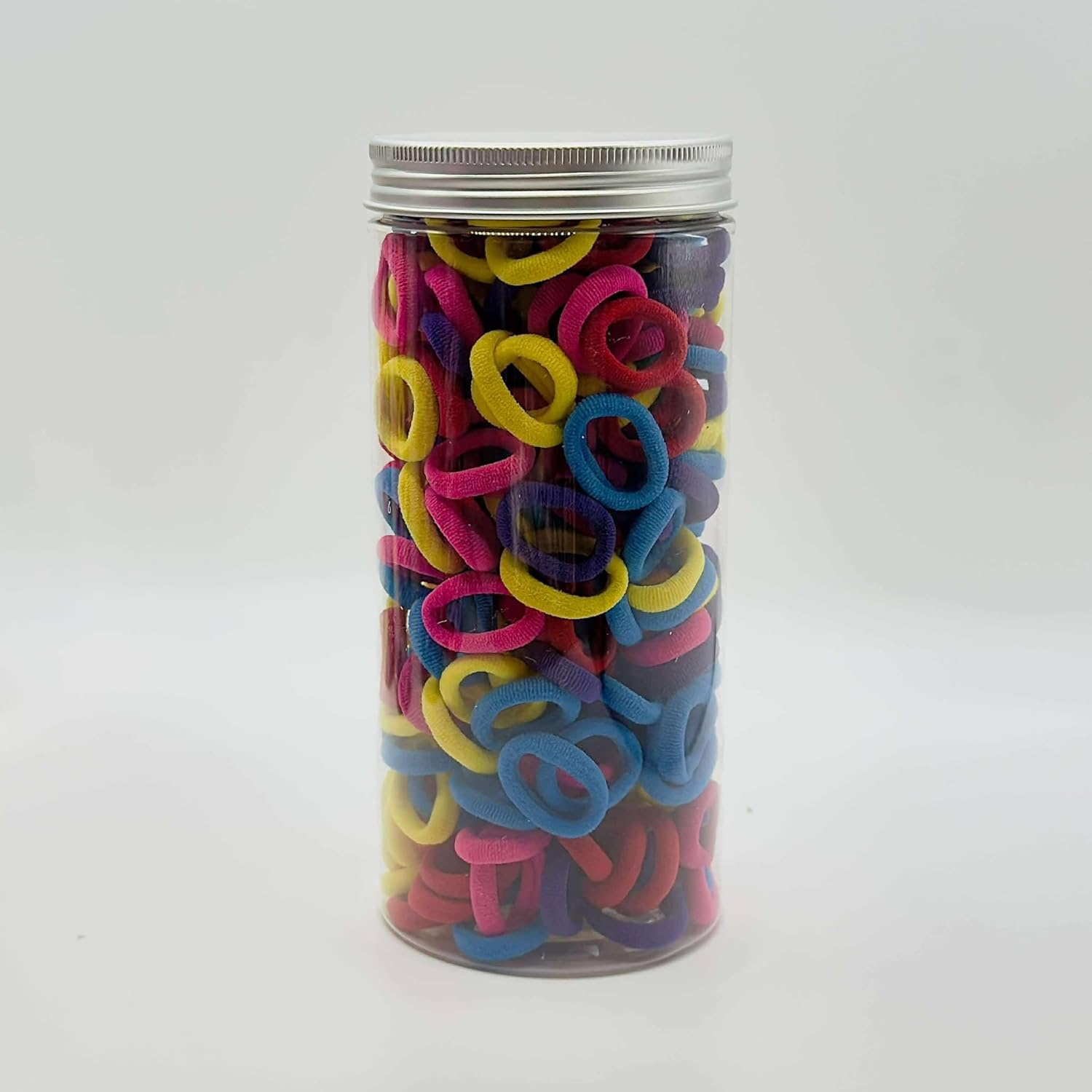 250Pcs High Elastic Hair Bands Hair Ties Ring, Soft and Gentle, Perfect for Babes & Kids,Come with Storage Jar (#12)