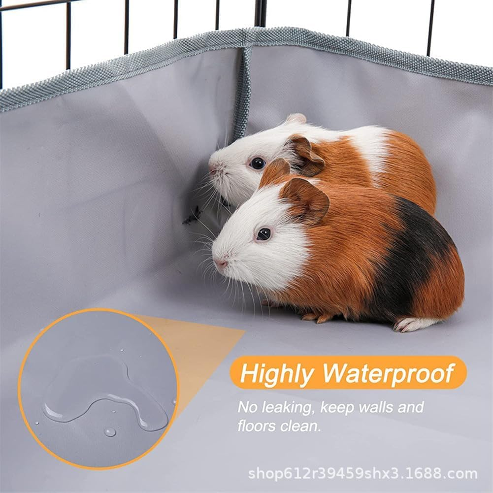 12 Panels Small Animal Playpen,Pet Playpen with Waterproof Mat,C&C Cage for Guinea Pigs,Puppy Play Pen,Bunny Playpen,Indoor Outdoor Portable Metal Wire Yard Fence image number 3