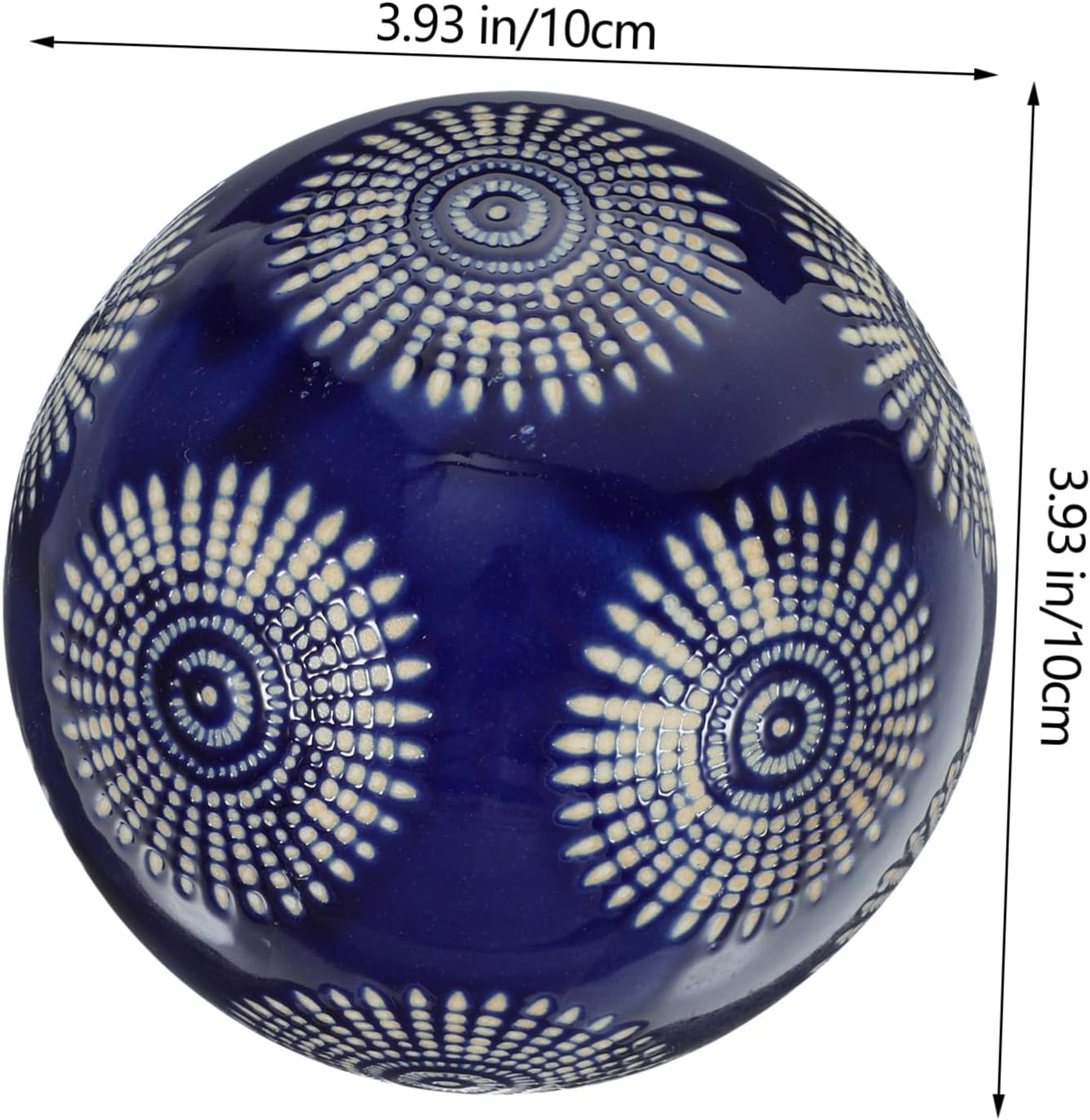 BESPORTBLE 3Pcs Decorative Ceramic Porcelain Balls Floating Orb Spheres for Bowl Vase Home Decor for Water Display Random Style image number 2