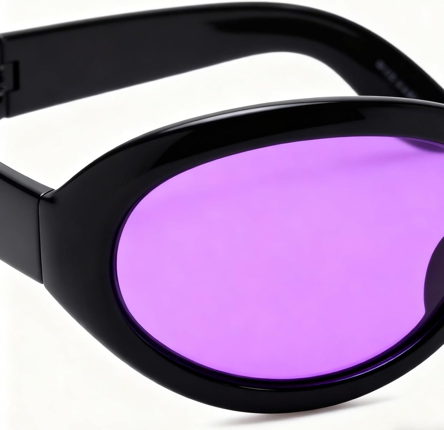 Veasbuu Sunglasses Trendy | Trendy Eyewear | Violet Sunglasses with Curved Nose Pads | for Men Women Birthday Commuting Street Wear Party Music Festivals Club Photography image number 5