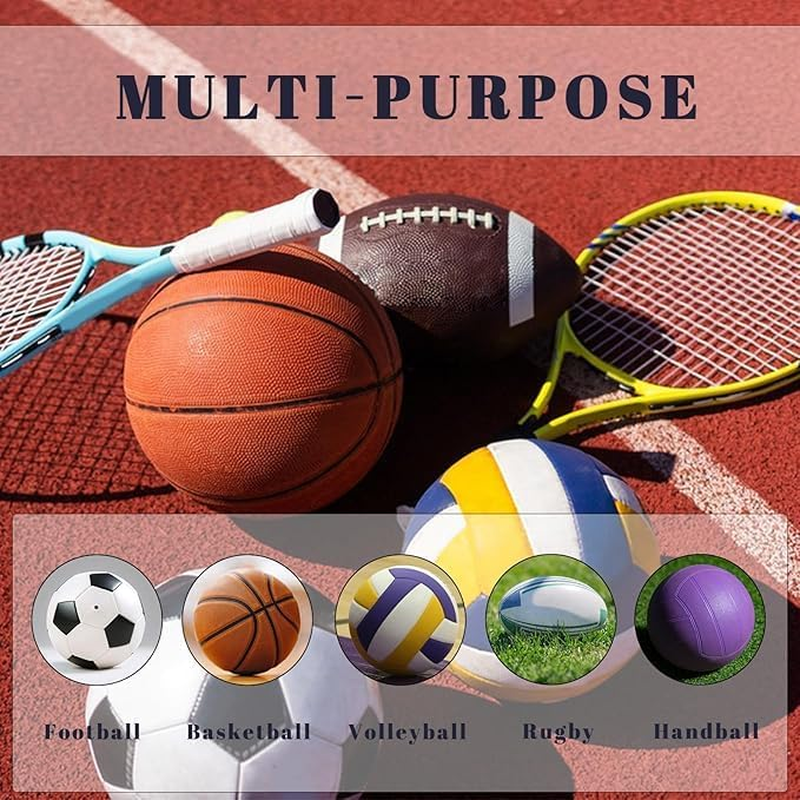 Metal Ball Pump Needle Set, Silver Ball Inflator Needle, Air Pump Needle, Ball Pump Inflation Needle for Football Basketball Netball Rugby Soccer Volleyball Handball(Silver) image number 1