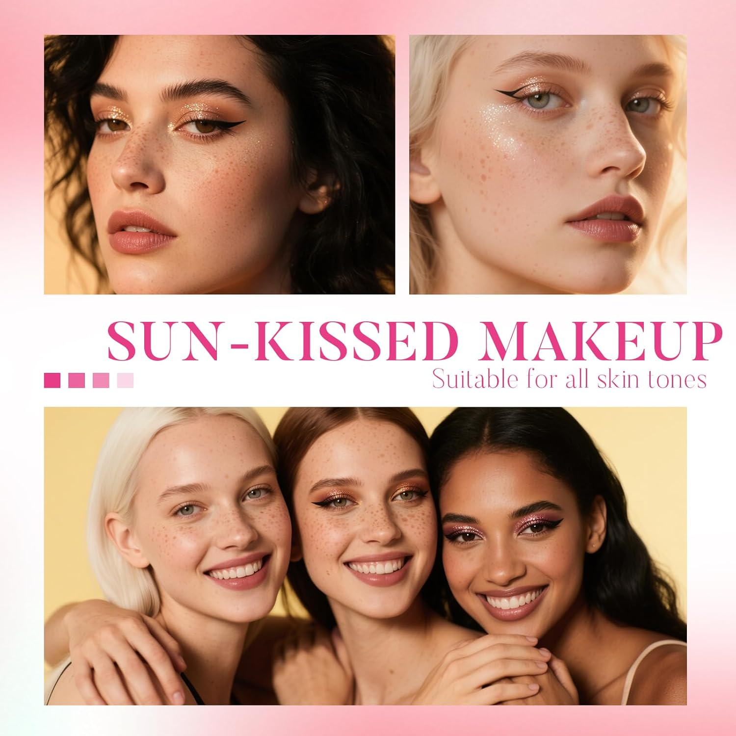 DAGEDA Eyeliner Freckle Pen, 2 in 1 Dark Brown Freckle Stamp and Black Liquid Eyeliner, Waterproof, Natural Lifelike Freckles Makeup, Soft Sopt Pen Magic Fake Freckles image number 5