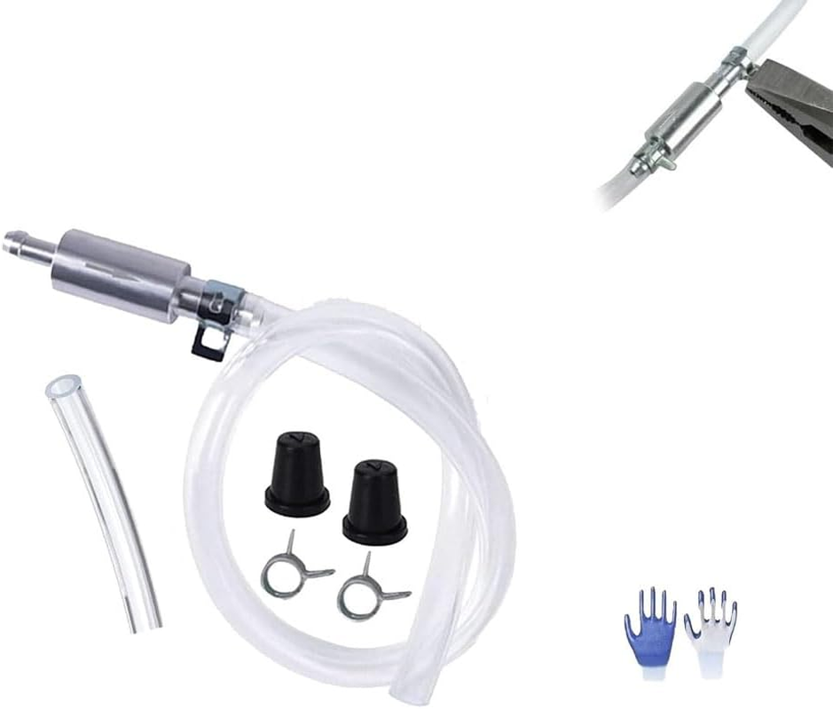 Brake Bleeder Hose Kit with One Way Check Valve Tube for Hydraulic System Bleeding, Brake Fluid and Clutch Repair Tool for Car Motorcycle, Universal Bleeding Tool Kit for Automotive Maintenance