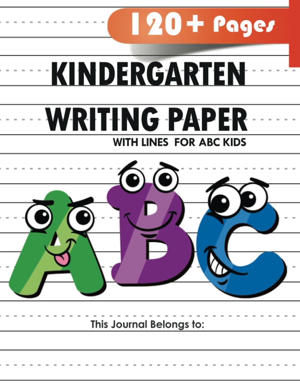 Kindergarten Writing Paper with Lines for ABC Kids: 120 Blank Handwriting Practice Paper with Dotted Lines image number 3