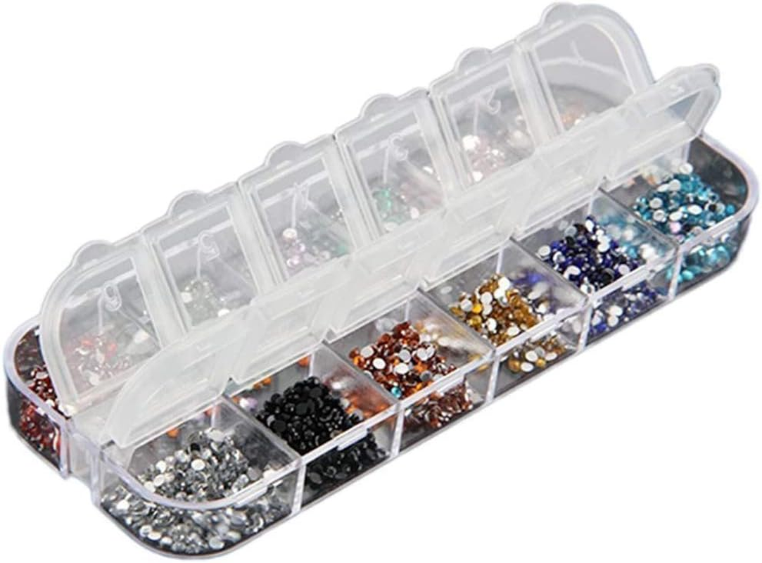 1 Box Nail Art Rhinestones Gems Crystal Nails Art Decoration DIY Phone Craft