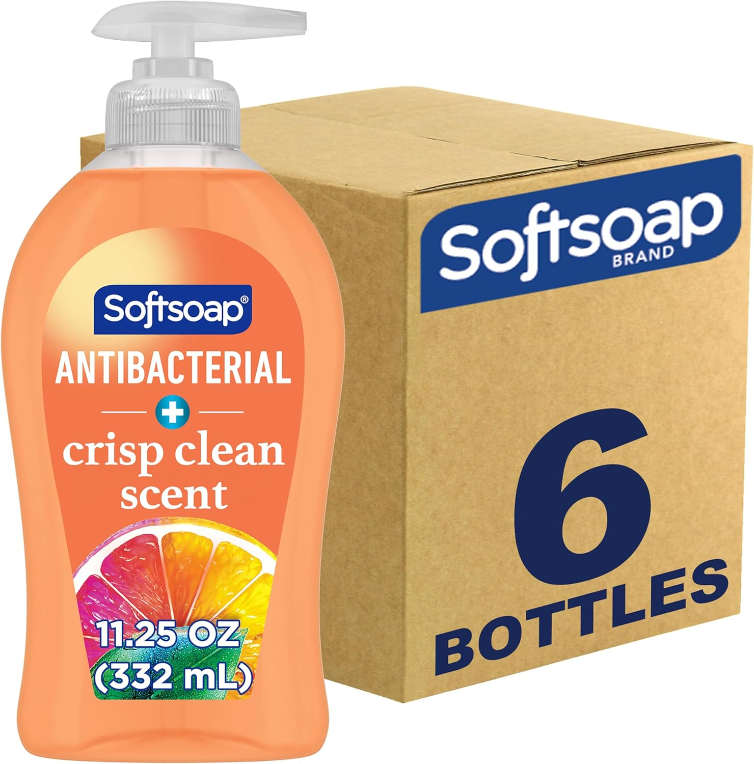 Softsoap Antibacterial Liquid Hand Soap, Crisp and Clean - 11.25 Fluid Ounce (6 Pack) image number 4