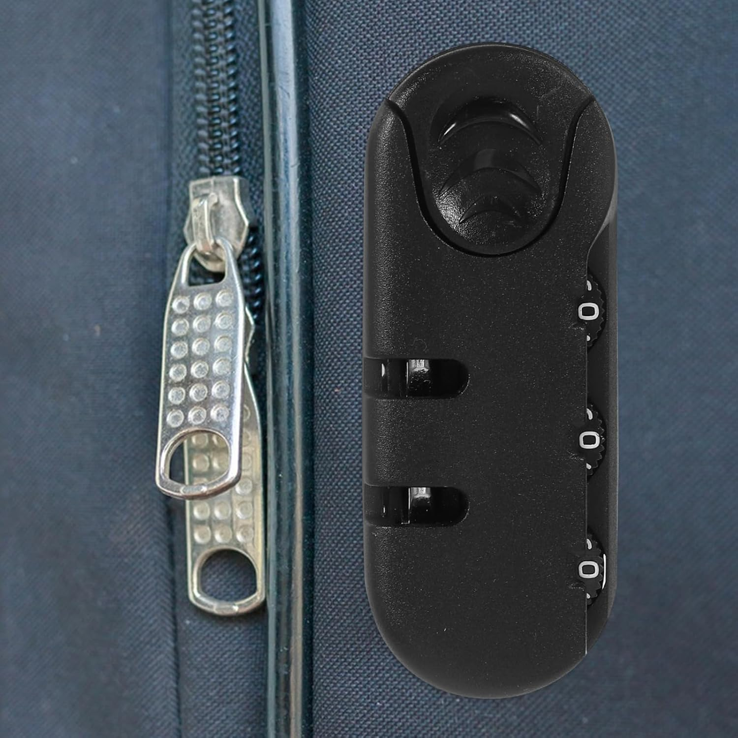 COMPUKAS 3Pcs Backpack Anti-Theft Lock Combination Password Security for Luggage Suitcases Bags with Thumb Operation Lightweight Travel Gear for Business Trips