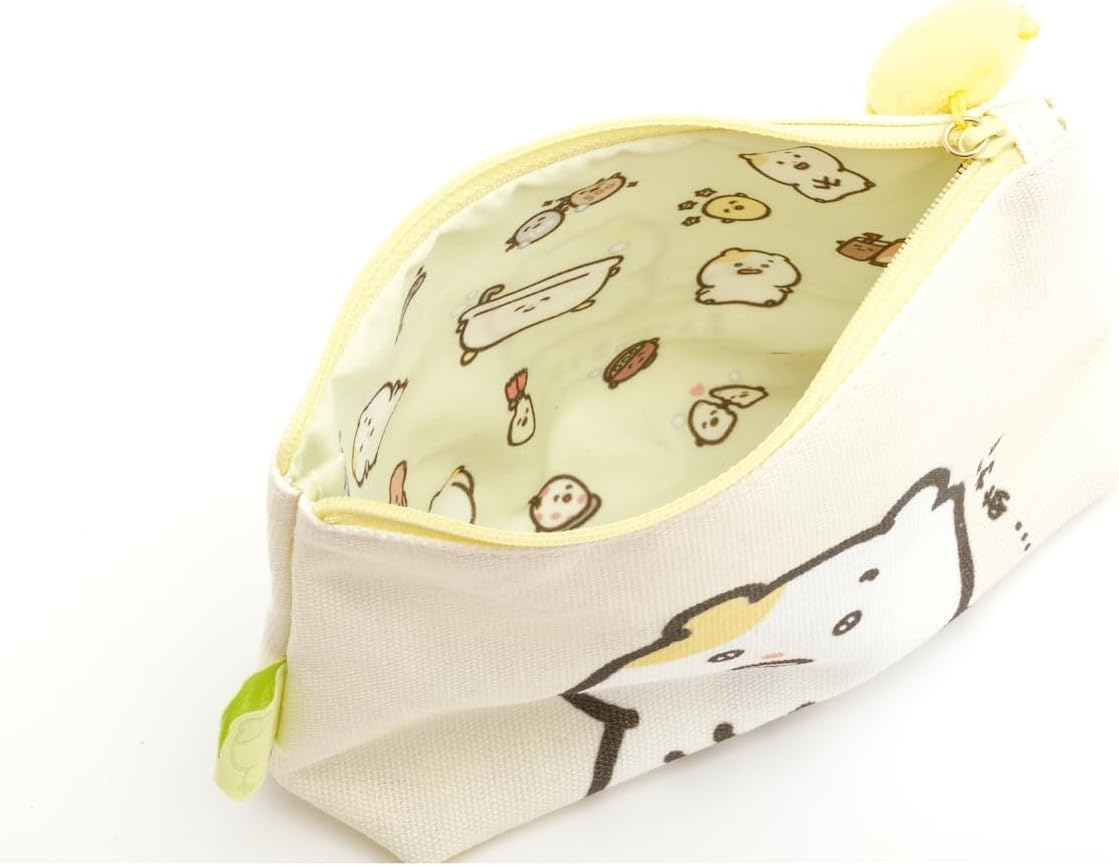 San-X Mahitachiha Whima, Hatchima, Meeting Little Happiness. CA78201 Pouch H4.9 X W 7.5 X D 2.0 Inches (125 X 190 X 50 Mm) image number 1