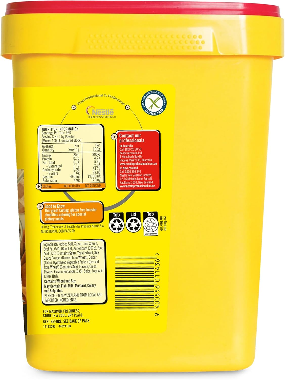 Maggi Gluten Free Beef Flavoured Booster Powder 2.3 Kg image number 2