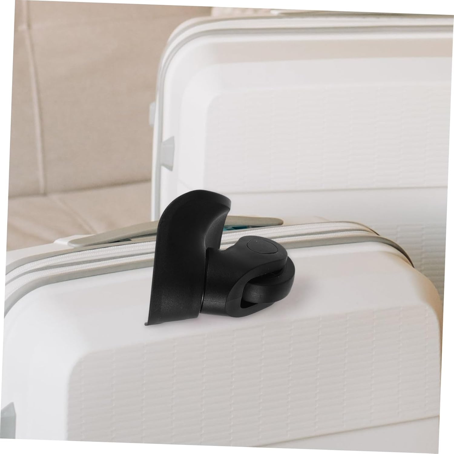 MOBUTOFU 2Pcs Luggage Universal Wheel Travel Kit Luggage Wheels Replacement Kit Universal Suitcase Wheels Luggage Wheel Replacement Universal Luggage Wheels Trolley Caster Black Abs image number 1