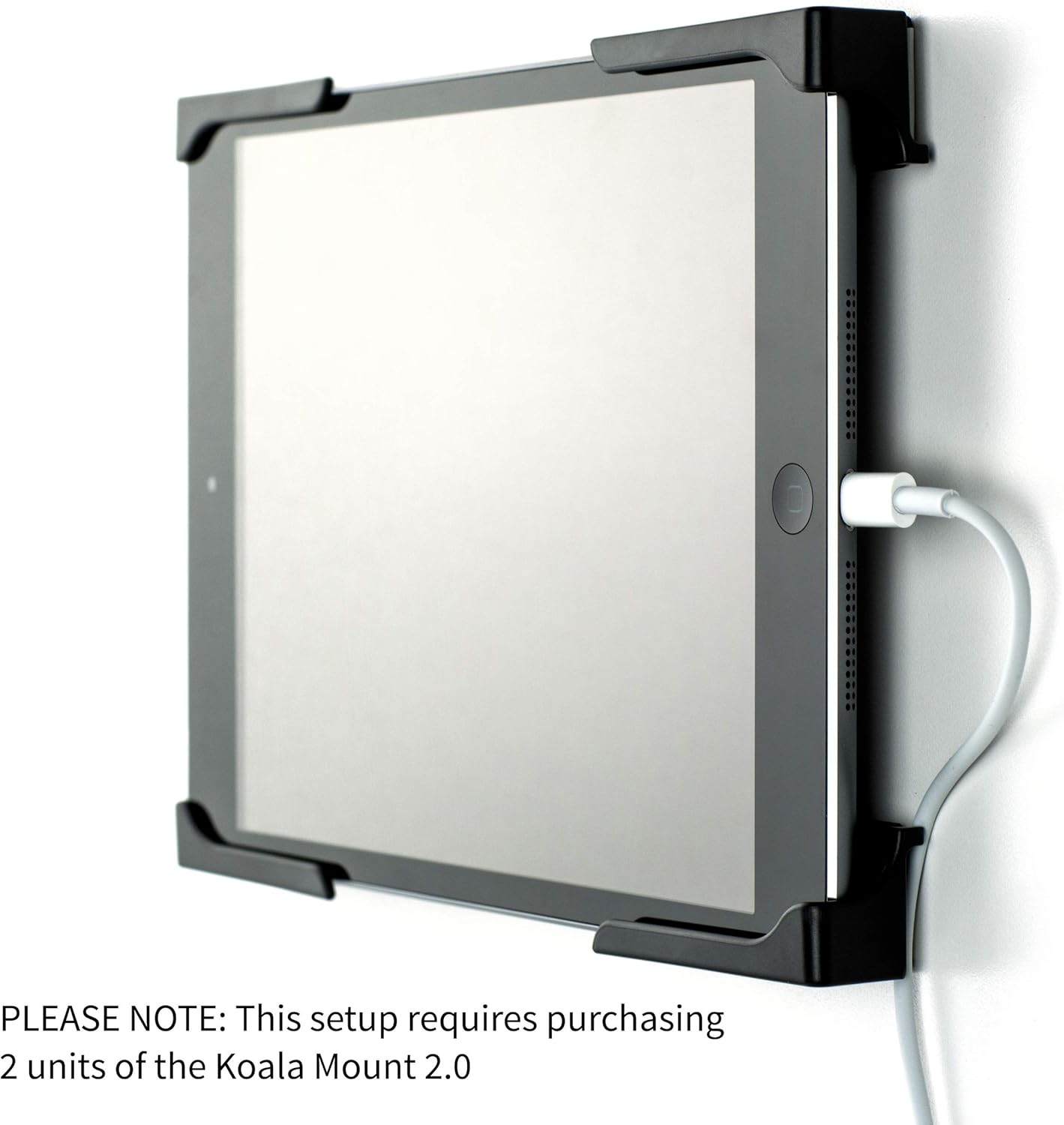 Dockem Koala Wall Mount 2.0: Damage-Free Universal Dock for Smartphone, Tablet, Ereader: for Ipad 1, 2, 3, 4, Air, Mini, Ipad Pro, Samsung Galaxy Tab/Note, Google Nexus, Microsoft Surface (Black) image number 4