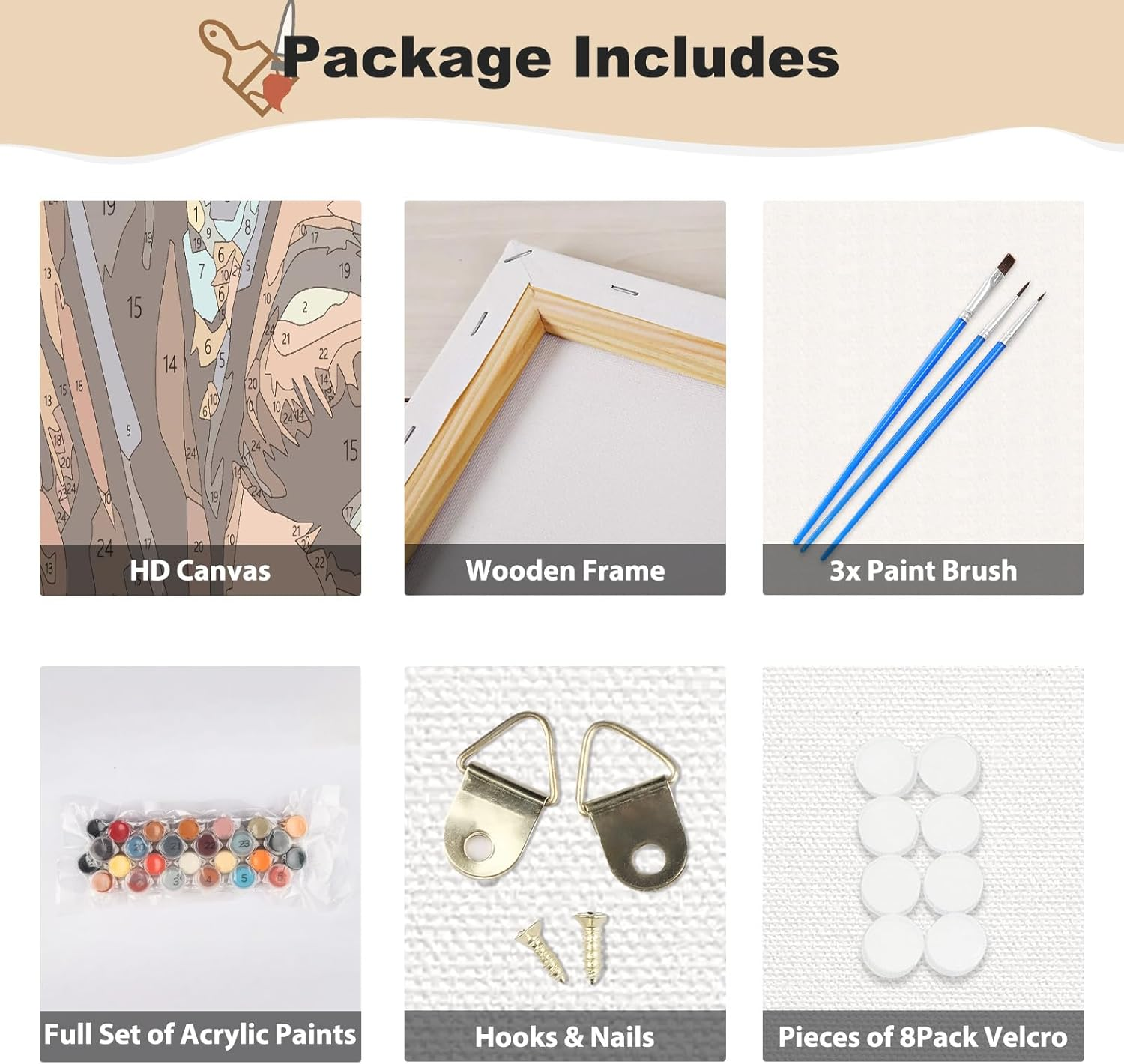 MEIYUDA Painting by Numbers Adults with Frame, DIY Set Adult Women Craft Set, 3 Brushes and Acrylic Paint, DIY Hand Painted Oil Painting Kit as a Gift and Home Decoration 30 X 40 Cm