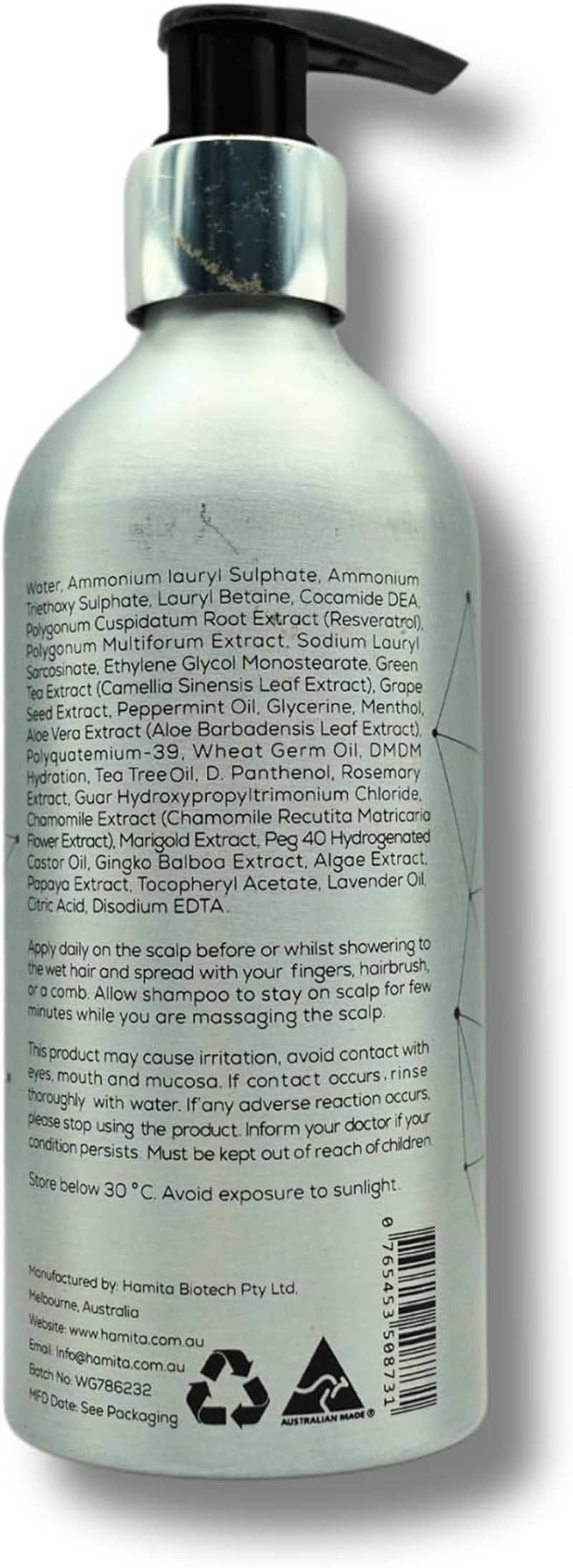 Dr Hamid Hair Regrowth Shampoo 250Ml image number 3