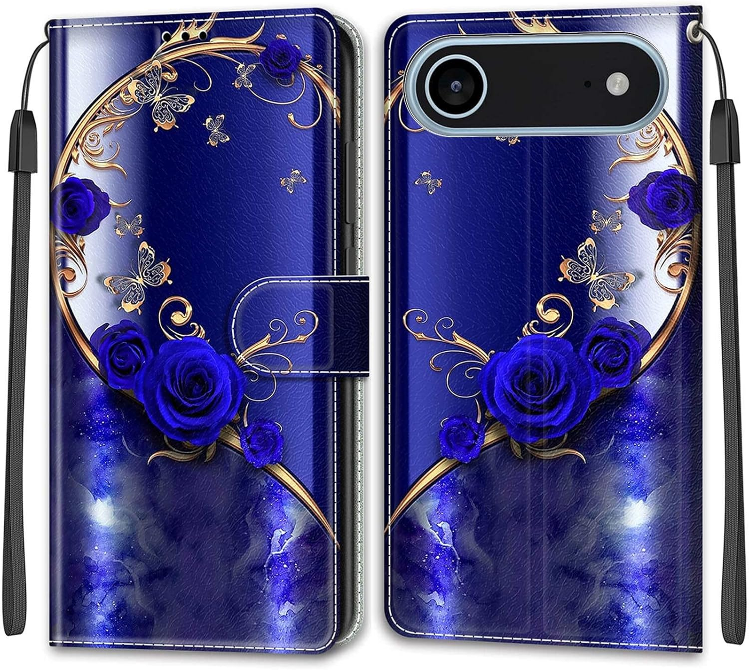 Mobile Phone Case for Iphone 17 Air Case, Premium Leather Flip Foldable Shockproof Magnetic [Stand Function] [Card Slots] Protective Case - Butterfly - Pic:02 image number 4