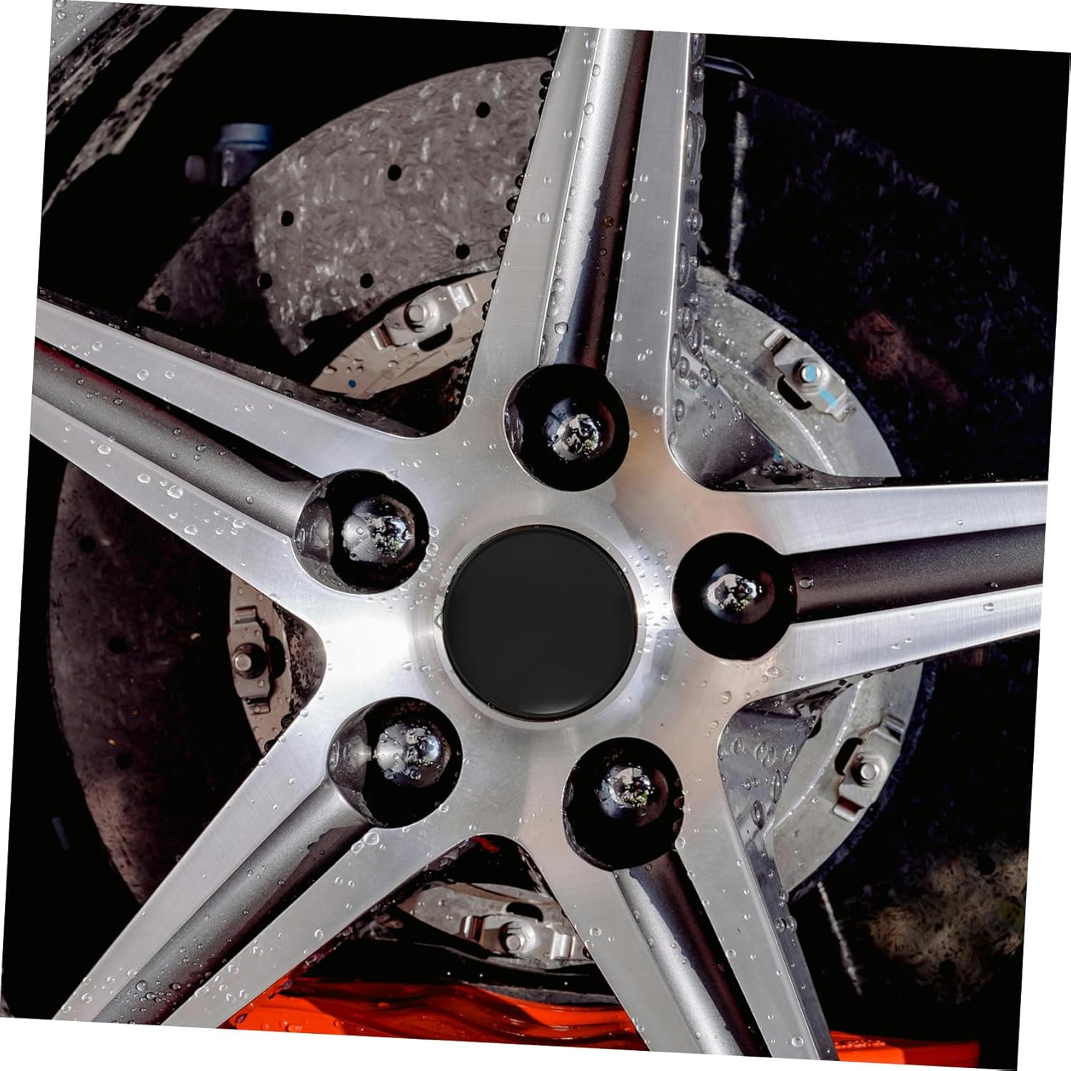 YOSADIER 4Pcs Car Wheel Covers Od Id Abs Modified Hubcaps for Car Wheel Center Hub Rim Covers image number 4