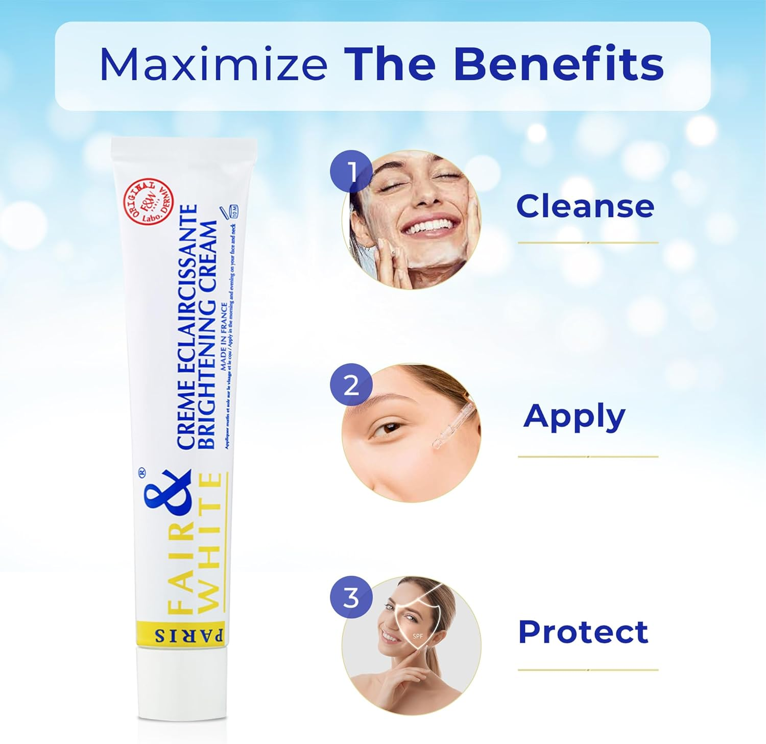 Original Gel & Cream by Fair and White - 1 Fl Oz / 30G image number 6