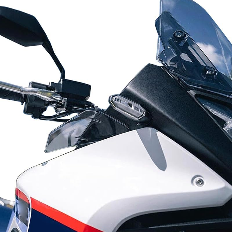 Motorbike for Honda XL 750 XL750 Transalp 2023 2024 1 Pair Left Right Front Windshield Wind Deflectors Side Spoiler Windscreen (Smoke Gray)