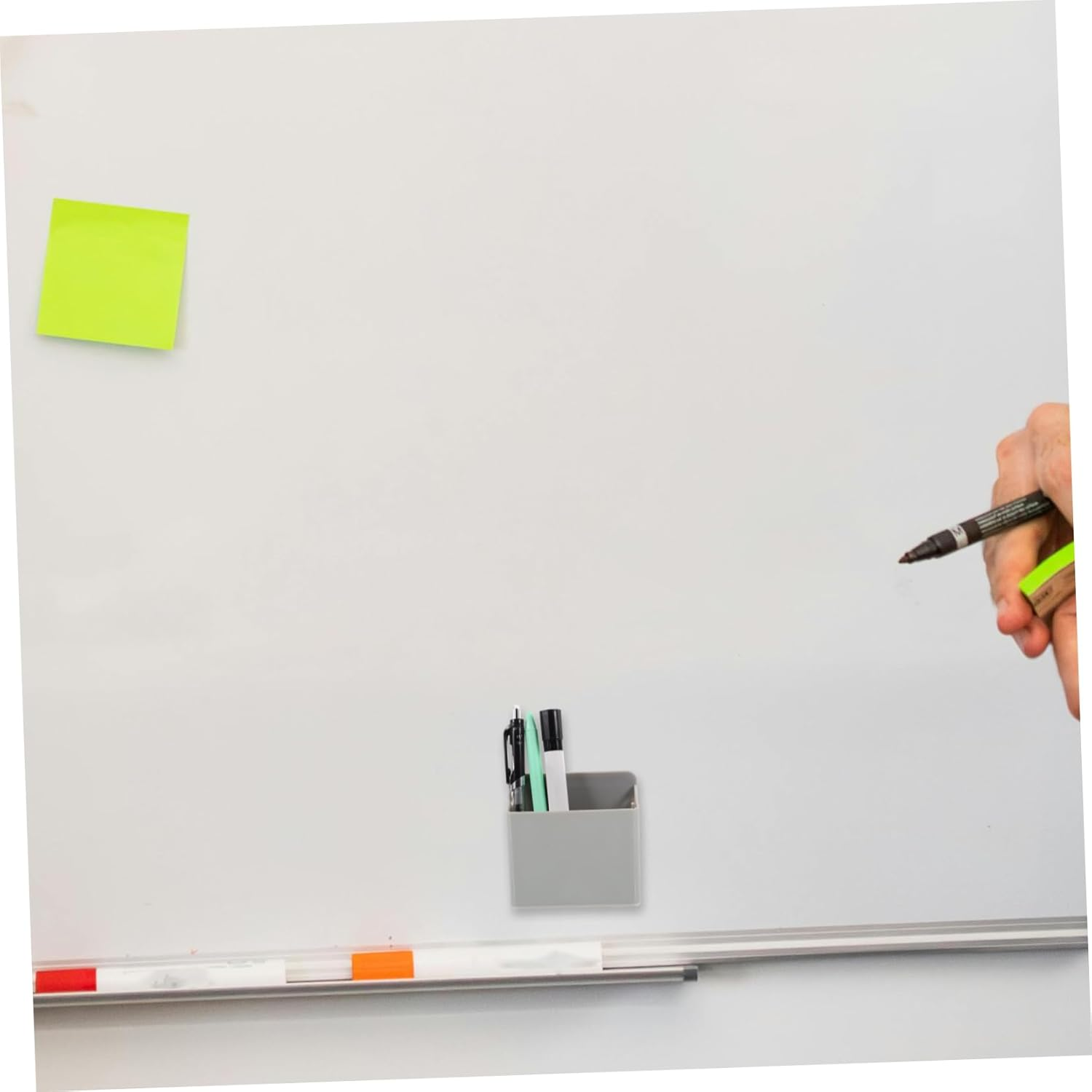 OFFSCH 2Pcs Magnetic Pen Holder for Desk Whiteboard Refrigerator Office Accessories image number 5
