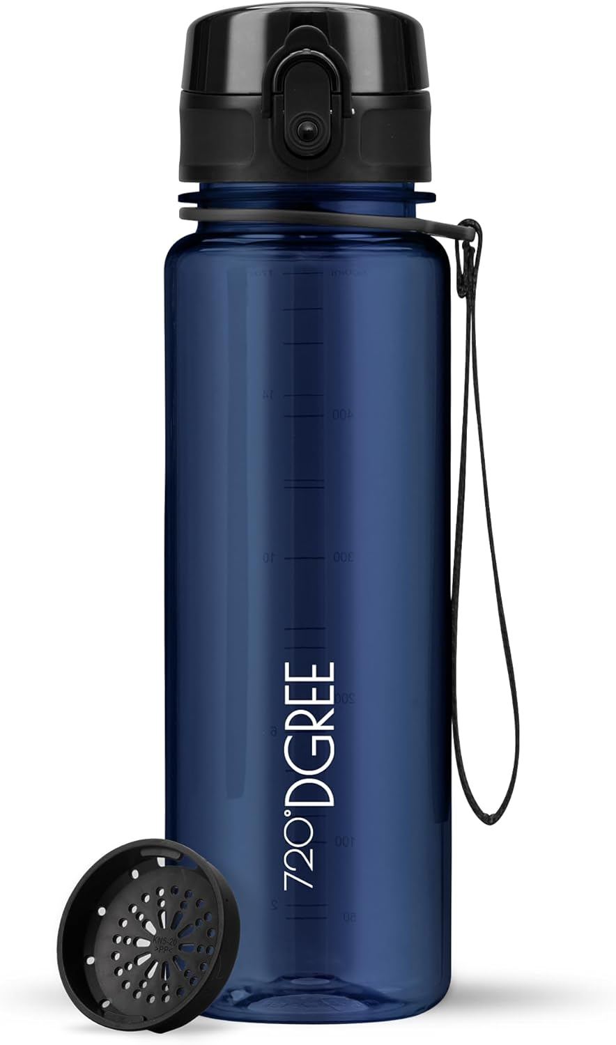 720&deg;DGREE Crystalclear 500 Ml "Uberbottle" + Fruit Sifter &ndash; Bpa-Free, Leak-Proof &ndash; Water Bottle Ideal for Children, School, Sport, Hiking, Camping, University, Travel image number 2