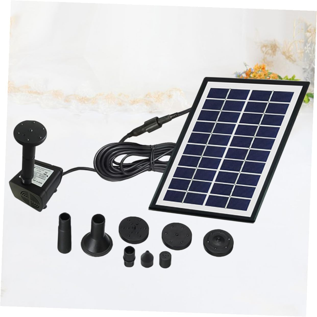 ARTIBETTER 4W Solar Floating Fountain Mini Garden Water Pump Outdoor Landscape Pond Aerobic Water Fountain for Fish Pool image number 1