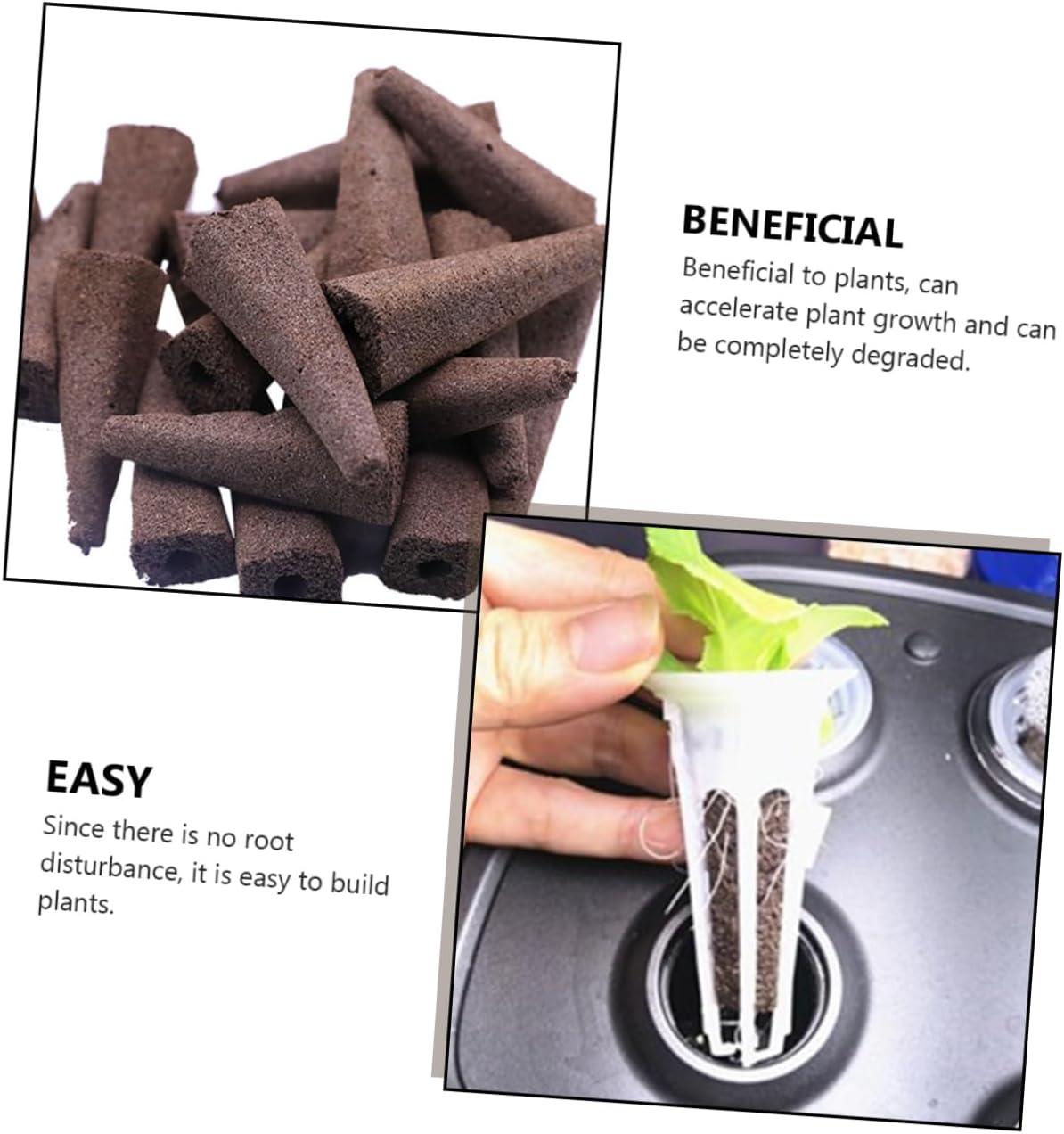 Toddmomy 50Pcs Nutrition Soil for Seedlings Bio Soil Block Compression Nature Nutrient Gardening Supplies Plant Root Cubes Seedling Potting Mix Seed Raising image number 1